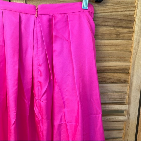 Cynthia Rowley Maxi Low High Silk Bow Skirt in pink size 2 - Picture 10 of 11